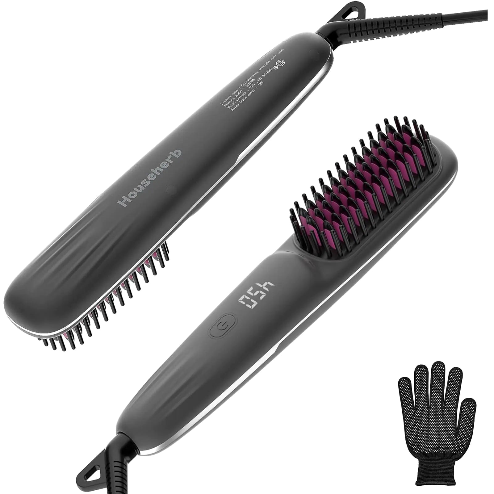 LumiBrush Ionic Hair Straightening Brush